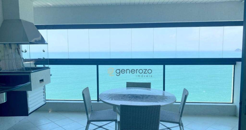 Apartamento na praia das Pitangueiras, 03 suítes, 02 vagas, lazer, frente à praia