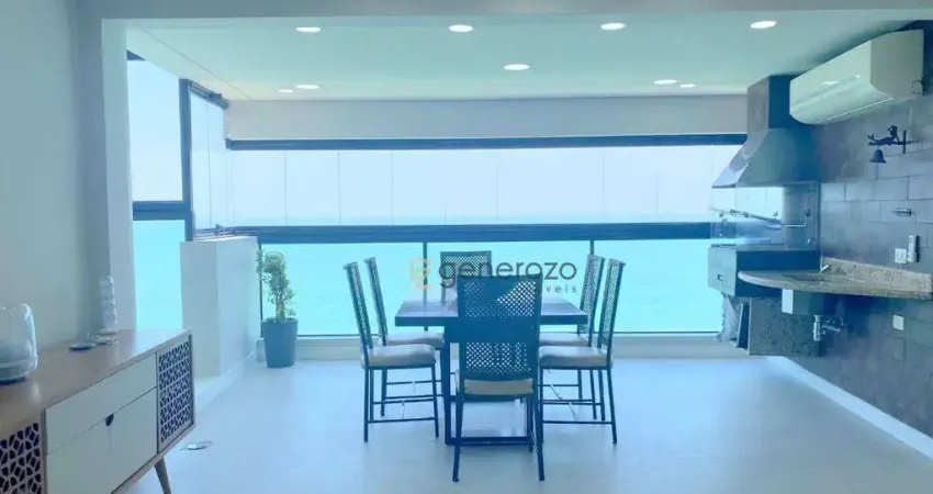 Apartamento na praia das Pitangueiras, 03 suítes, lazer, 02 vagas, frente à praia