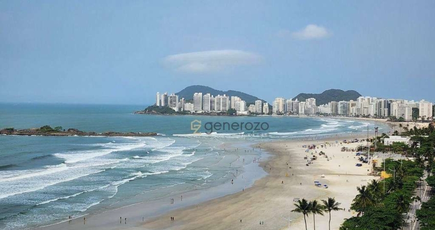 Apartamento a venda na praia das Pitangueiras, frente ao mar, 03 dormitórios, 01 vaga de garagem, lazer no prédio