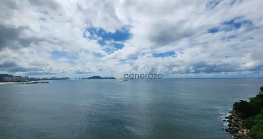 Apartamento a venda na praia das Astúrias, frente ao mar, 04 dormitórios, 04 vagas de garagem e lazer