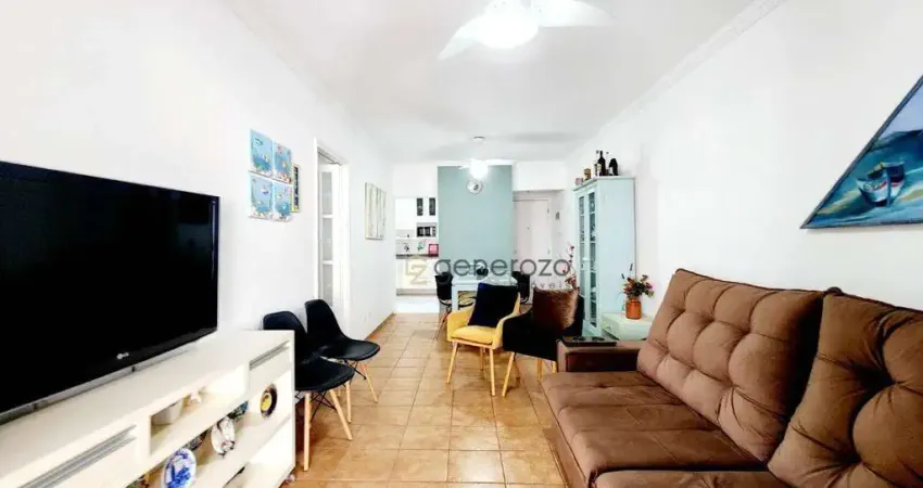 Apartamento a venda na praia das Pitangueiras, 03 dormitórios, 01 vaga de garagem e lazer no prédio