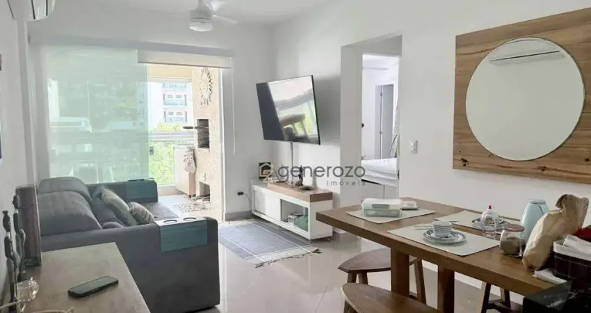 Apartamento na praia das Pitangueiras, 02 dormitórios, varanda gourmet, 02 vagas, lazer