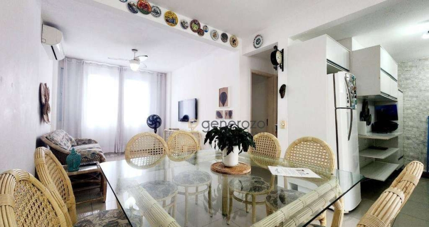 Apartamento a venda na praia das Pitangueiras, 01 dormitório, com 01 vaga de garagem