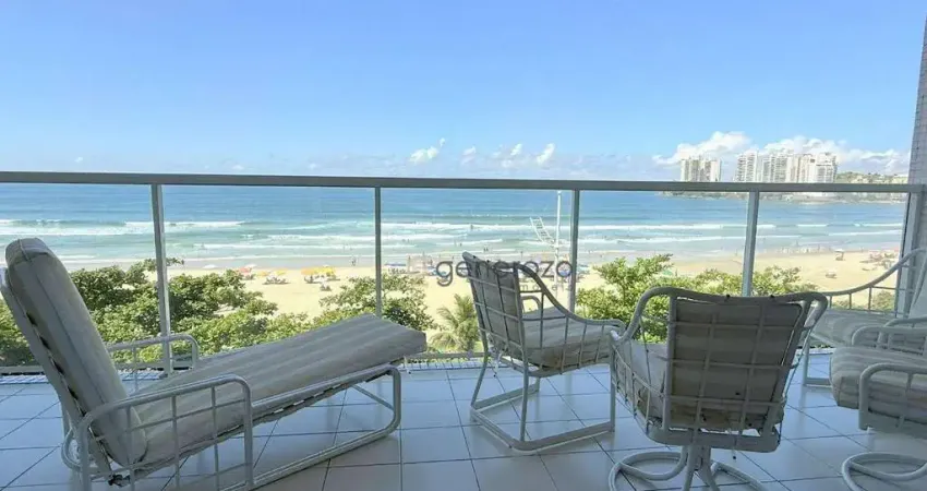 Apartamento frente à praia das pitangueiras, 04 dormitórios, 02 vagas