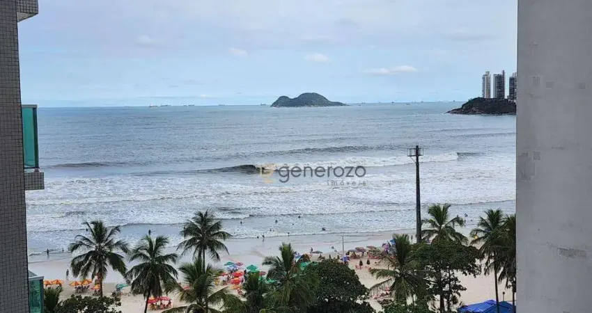 Apartamento a venda na praia das pitangueiras, 02 dormitórios, 01 vaga de garagem e vista para o mar