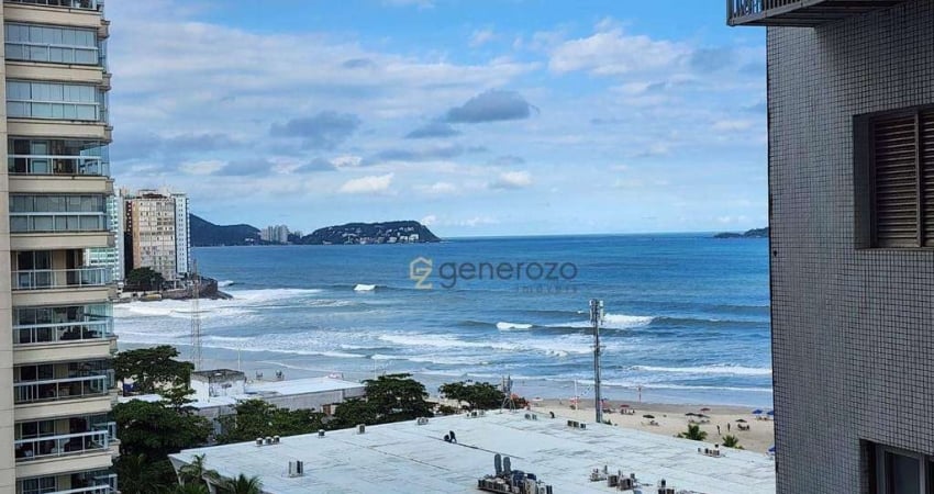 Apartamento a venda na praia das pitangueiras, kitnet na quadra da praia, com vista para o mar