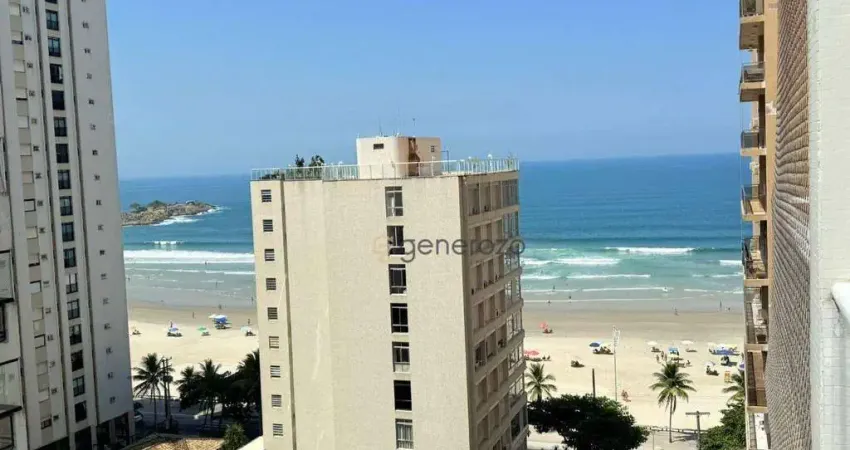 Apartamento à venda na praia das pitangueiras, 03 dormitórios, 01 vaga, vista ao mar