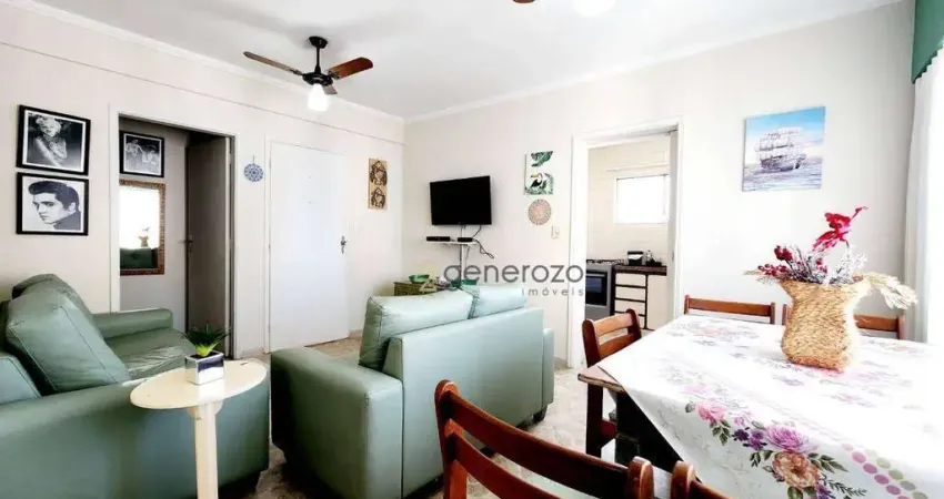 Apartamento a venda na praia das pitangueiras, 02 dormitórios, com vista para o mar e 01 vaga de garagem