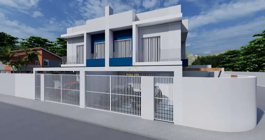 Sobrado geminado com suíte mais dois quartos na Enseada