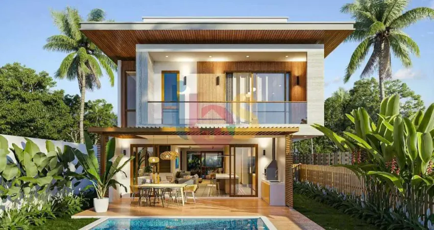 Casa individua 4 suítes apenas 30 metros da praia de arraial d’ajuda bahia