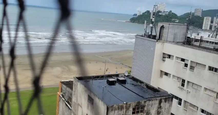 Apartamento 1 quarto, Quadra mar Vista Mar, porteira fechada, Bairro: Itararé, São Vicente/SP