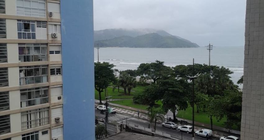 Apartamento Vista Mar , 2 quartos, sacada, prédio frente mar, Bairro: Boqueirão/Embaré, Cidade: Santos/SP