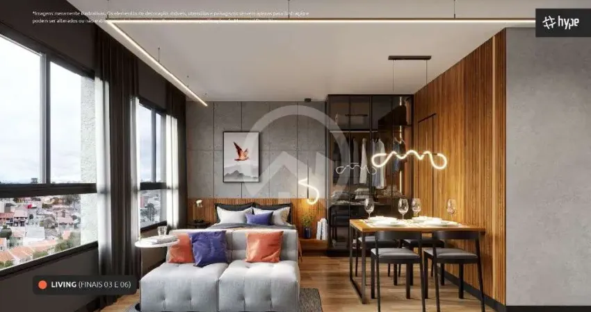 Apartamento studio a venda com sacada no HIGH 2 CITY HABITAT, Curitiba