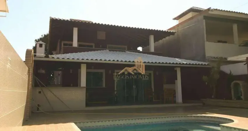 Casa com 5 dormitórios para alugar, 330 m² por R$ 6.300/mês - Praia Linda - São Pedro da Aldeia/RJ
