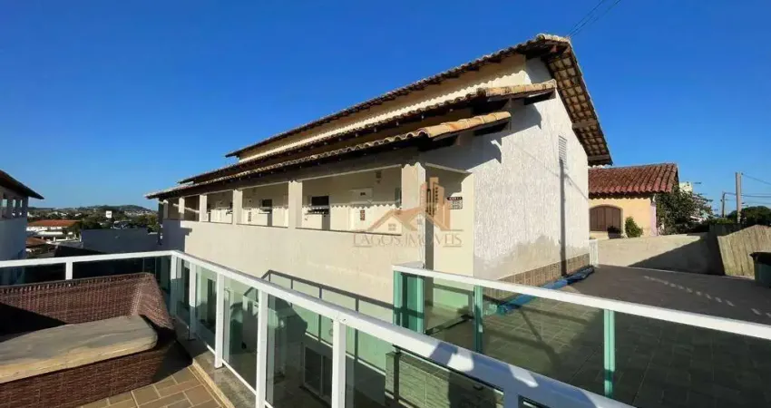 Apartamento com 1 dormitório para alugar, 28 m² por r$ 1.350,00/mês - balneário das conchas - são pedro da aldeia/rj