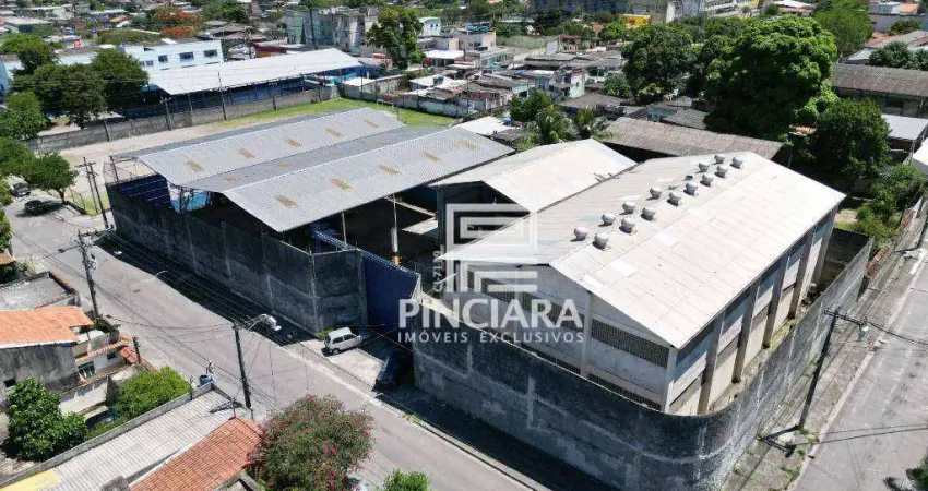 Galpão de 2.640m² com 2 galpões e um prédio de 3 andares  para alugar por R$18.000 + taxas - Laranjal - São Gonçalo/RJ