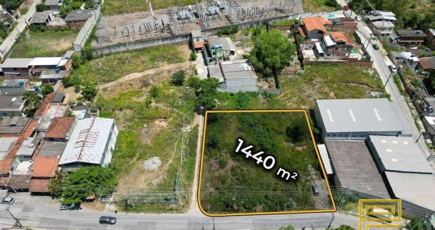 Terreno à venda, 1440 m² por r$ 360.000,00 - rocha - são gonçalo/rj