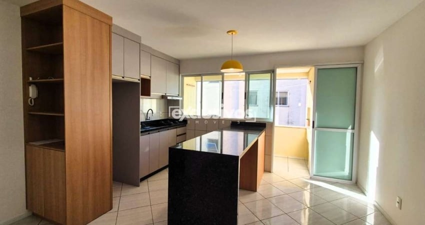 Apartamento 2 quartos, sacada c/ churrasqueira e 58m² privativos para locação no Costa e Silva, Joinville/SC