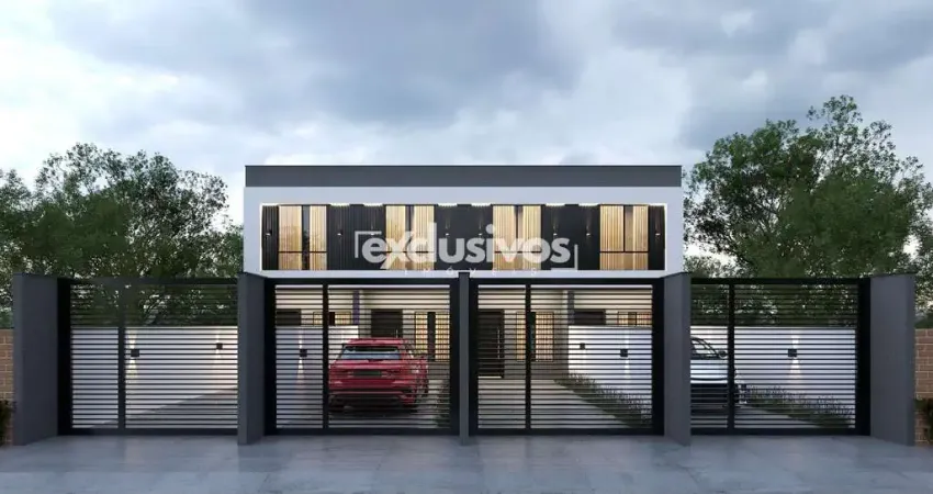 Lindo geminado no iririú com 2 vagas e amplo terreno nos fundos