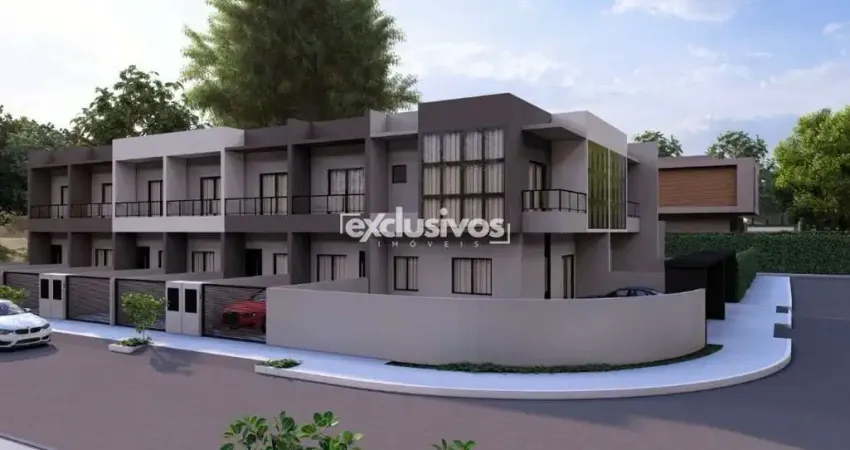 Sobrado geminado de esquina na planta no bairro aventureiro, joinville/sc