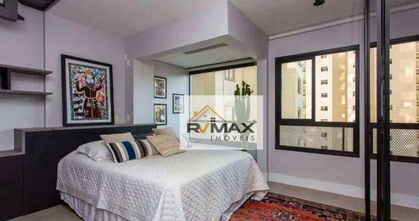 Apartamento duplex com 1 dormitório, 46 m² - venda por r$ 890.000,00 ou aluguel por r$ 6.700,00/mês - vila olímpia - são paulo/sp