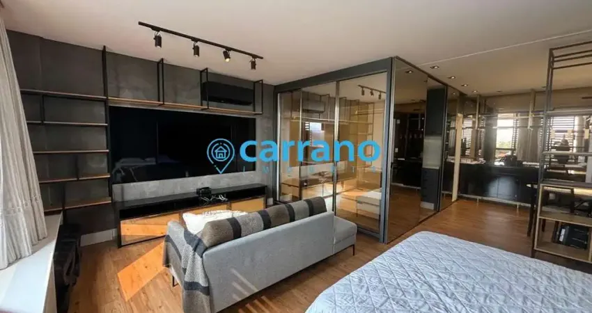 Studio de alto padrão no Córrego Grande coração de Florianópolis: 1 quarto, 1 banheiro, 1 vaga de garagem, 43,89 m². Venha conferir!