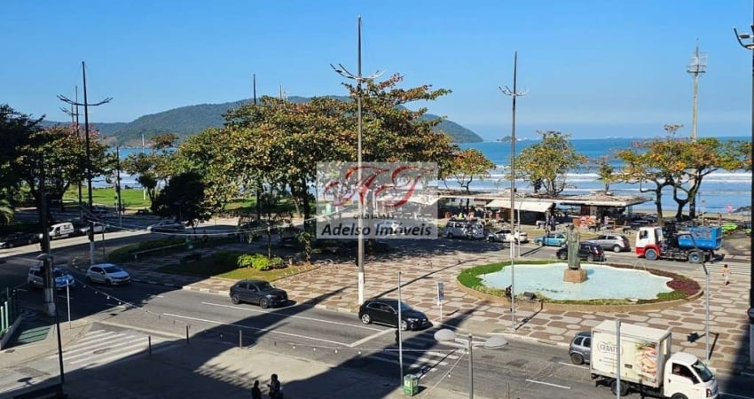 Apartamento para locação na Ponta da Praia em Santos-SP: 1 quarto, 1 sala, 1 banheiro, 1 vaga de garagem!