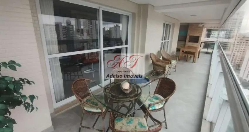 Apartamento de luxo à venda em Santos-SP, 3 quartos, 3 suítes, 1 sala, 4 banheiros, 3 vagas de garagem, 220 m² no Embaré!