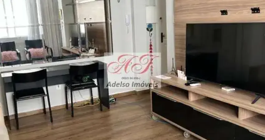 Apartamento à venda em santos-sp, josé menino: 1 quarto, sala, banheiro, 1 vaga de garagem, 53m² de área