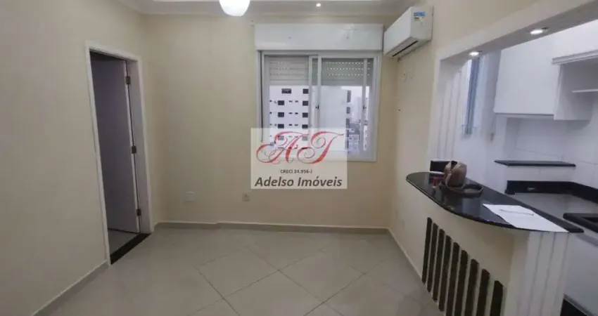 Aluguel de apartamento em santos-sp, bairro embaré - 1 quarto, 1 sala, 1 banheiro, 1 vaga de garagem - 34,00 m².