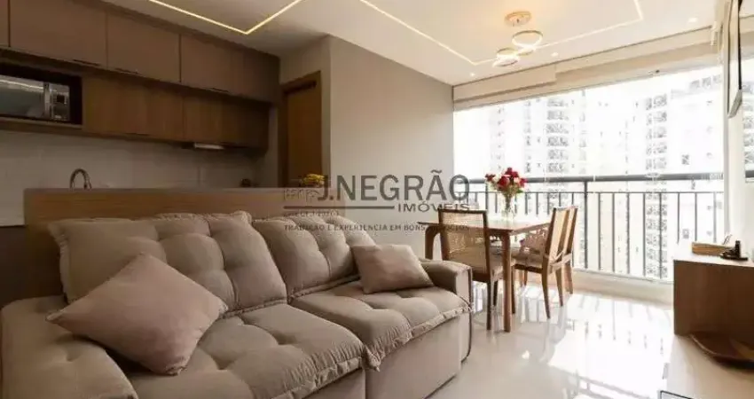 Apartamento à venda semi novo metro sacoma: 2 quartos, suíte, 2 salas, 2 banheiros, 1 vaga de garagem, 54m². imperdível!