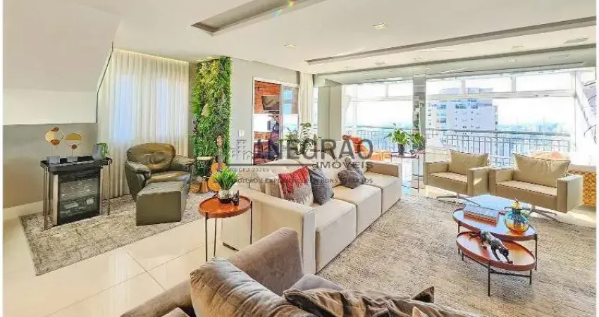 Cobertura de luxo com 4 suítes e 4 vagas de garagem no Ipiranga, São Paulo - SP, com 325m² de área.