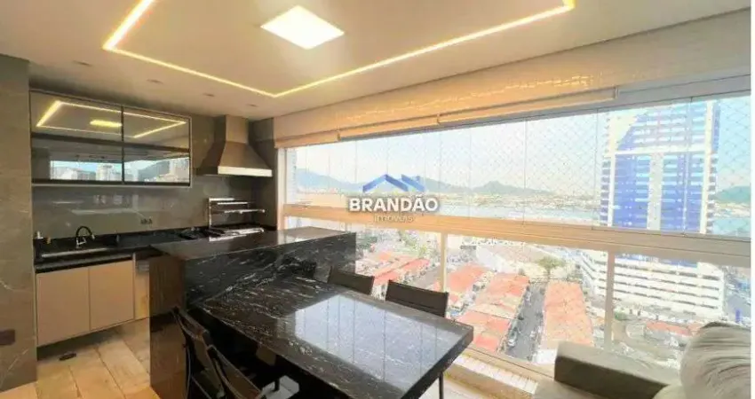 Imóvel para aluguel com 111 metros quadrados com 3 quartos em Ponta da Praia - Santos - SP