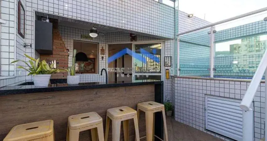 Linda Cobertura à Venda com 170m2 3dorms - Campo Grande Santos