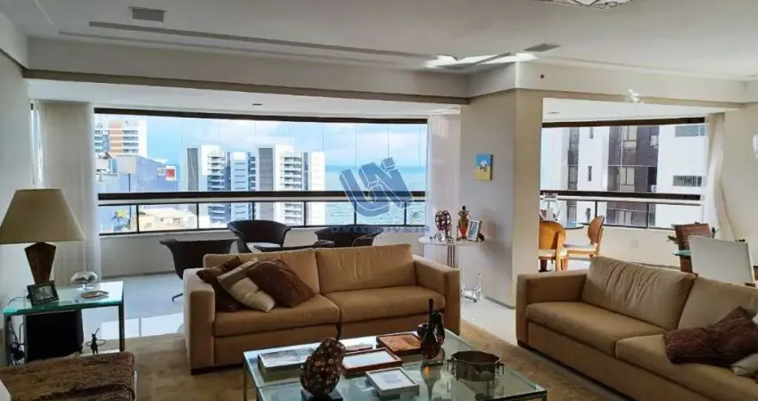 Apartamento nascente decorado 3 suítes sendo 1 suíte master com 2 banheiros e closet 312m2 na Ondina