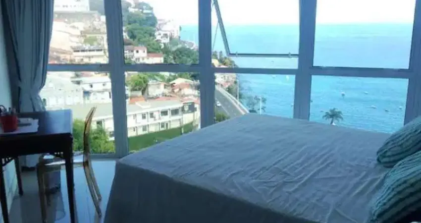 Cloc marina residence quarto e sala mobiliado 60m2 no comércio