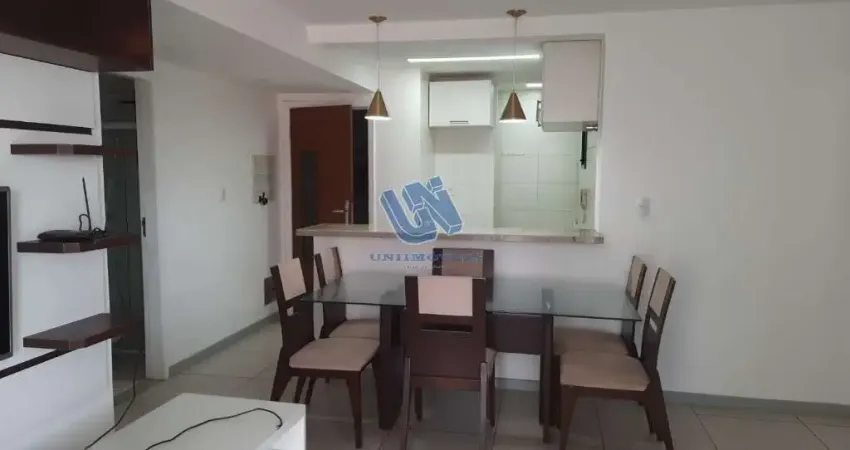 Apartamento mobiliado para alugar na pituba com 2 suítes 78m2