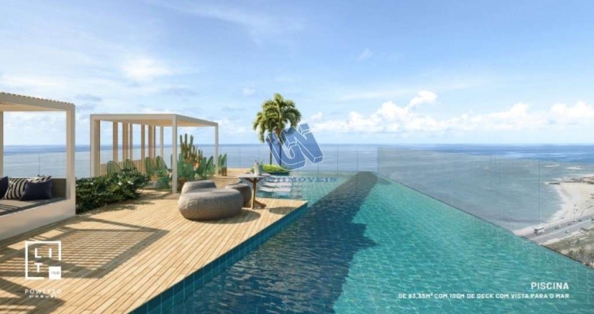 Lançamento no Costa Azul Lit760 apartamento 1/4 suíte, com 45,00m2 no Costa Azul