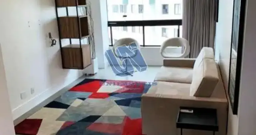 Apartamento Quarto e sala decorado e mobiliado para alugar na Pituba 57m2