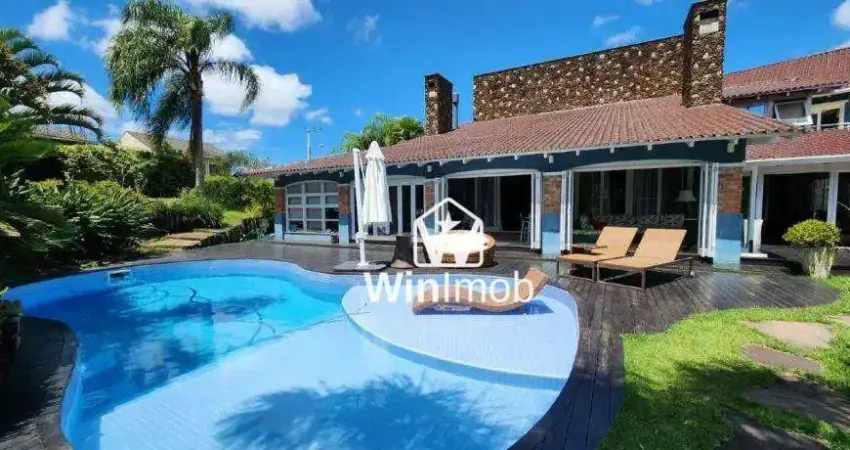 Casa com 5 dormitórios à venda, 450 m² por r$ 3.850.000,00 - são lucas - viamão/rs