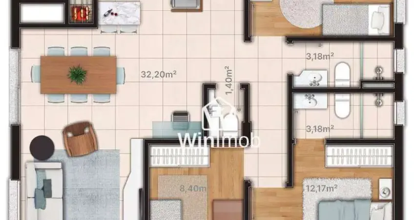 Apartamento com 3 quartos à venda na Rua Nicolau Faillace, 348, Jardim Itu Sabará, Porto Alegre