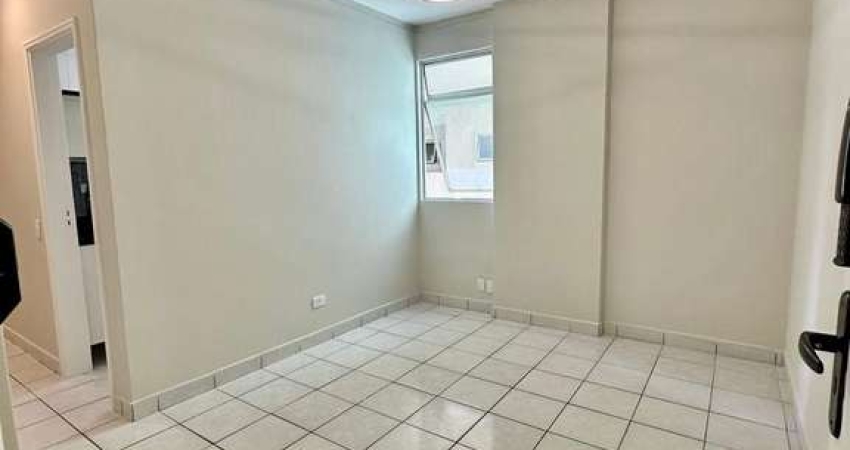 Prédio Frente Mar Apartamento Lateral 1 Dormitório Semimobiliado com Elevador