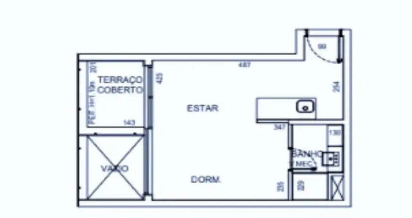 Studio no Bairro Jardins em São Paulo.