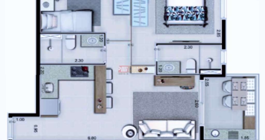 Apartamento no Bairro Rudge Ramos em São Bernardo do Campo