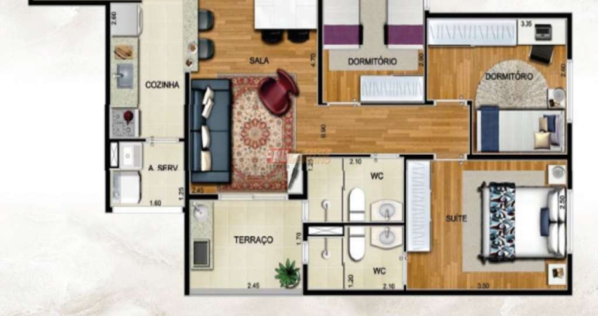 Apartamento na Vila Caraguatá em São Paulo