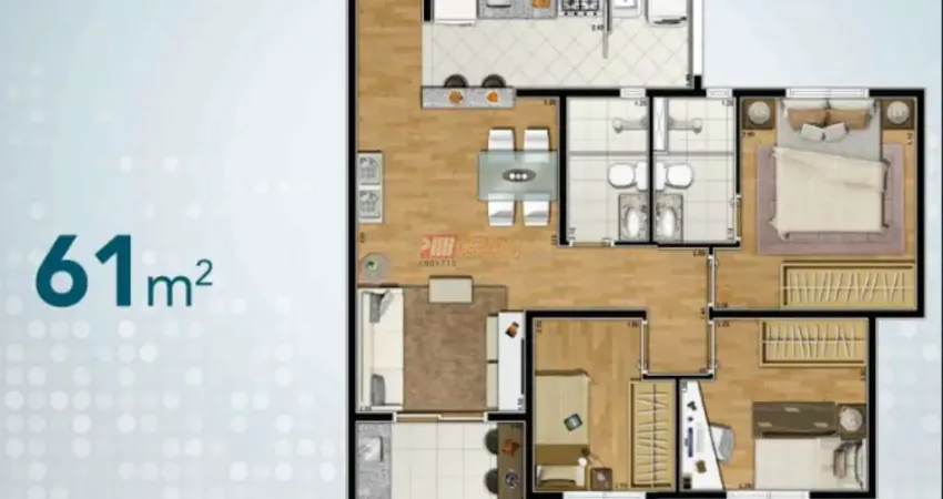 Apartamento no Bairro Vila Curuçá em Santo André
