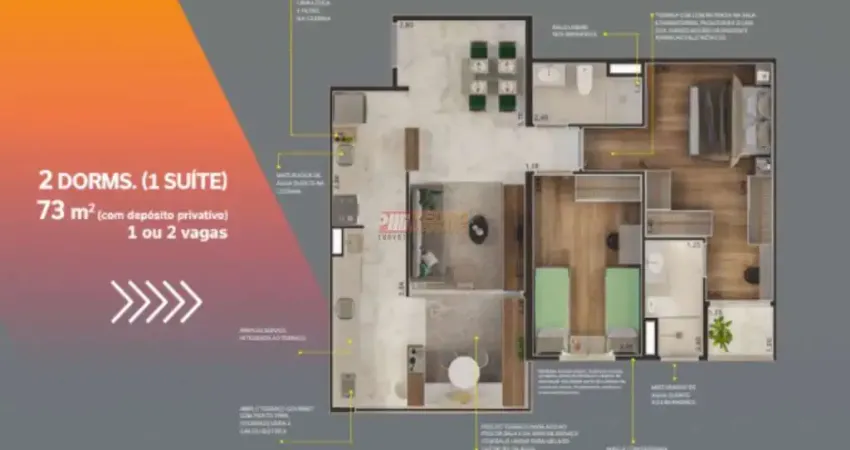Apartamento no Bairro Rudge Ramos em São Bernardo do Campo