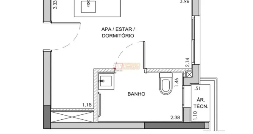 Kitnet / Stúdio à venda na Rua Alvorada, 266, Vila Olímpia, São Paulo