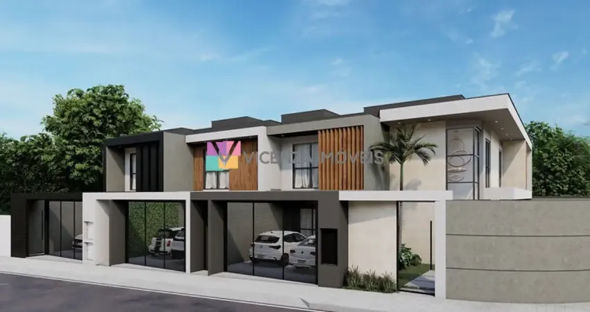 Sobrado geminado com 3 quartos no bairro saguaçu, joinville/sc