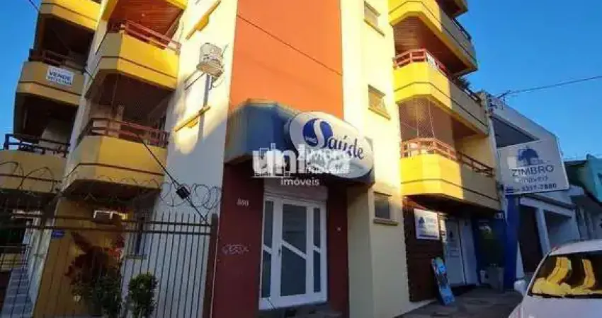 Apto 02 dormitórios frente sacada com churrasqueira e garagem em santa maria